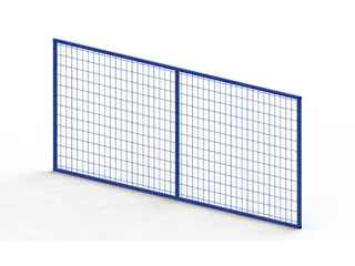 gaasachterwand,v. palletstelling,HxB 1100x2225mm,v. traversen L 2225mm - 2