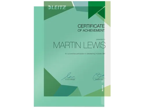 L-map Leitz premium A4 0.15mm PVC groen