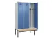 armoire vestiaire avec banc noir et blanc,HxlxP 2120x1200x815mm