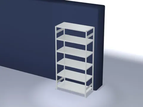 magazijnstelling,grondveld,HxBxD 2500x1360x635mm,vakl. 190kg