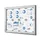 Vitrinebord Quantore luxe 8x A4 zilver