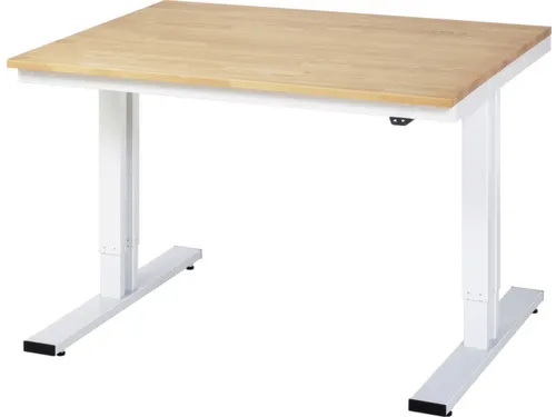 Werkbank elektrisch hoogte verstelbaar 720-1120x1250x1000mm beukblad
