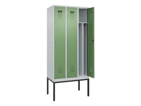 locker voor scheiding van kleding,HxBxD 2120x900x500mm,3vak