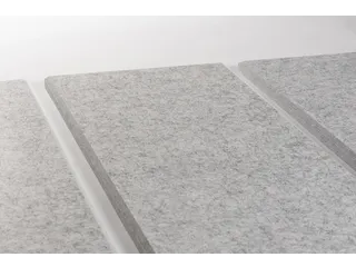 Akoestische PET-vilt wandtegels 30x120cm Lichtgrijs 4 Stuks - 2