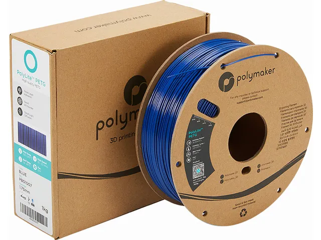 Polymaker PolyLite PETG filament 1,75 mm Blauw 1kg