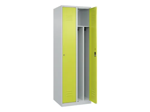 locker voor scheiding van kleding,HxBxD 1850x600x500mm,2vak