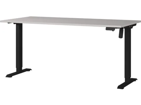 Elektrisch ihv bureau,HxBxD 710-1190x1600x800mm,blad decor kasjmier