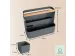 Leitz hangende draagbare bureau organizer met handvat donkergrijs