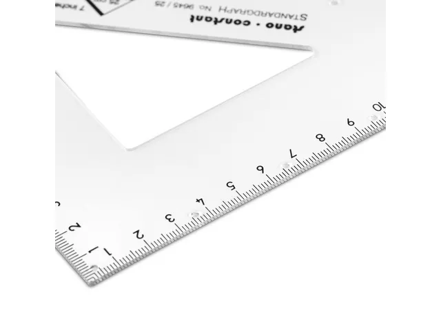 Tekendriehoek Standardgraph CONSTANT 45 graden 25 cm