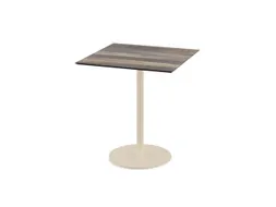 bistrotafel,HxBxD 730x700x700mm,rechthoekig,schotelvoet zandkleuren