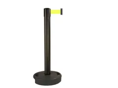 Afzetsysteem Paal Pvc HxØ 970x90mm Band Neongeel Paal Zwart