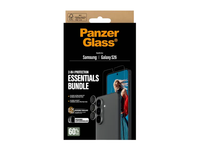 PanzerGlass 2-in-1 Hoops Bundle Samsung Galaxy S26 | Ultra-Wide F
