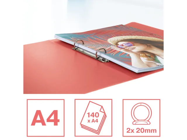 Colour'Breeze ringmap 2 ringen PP A4 koraal