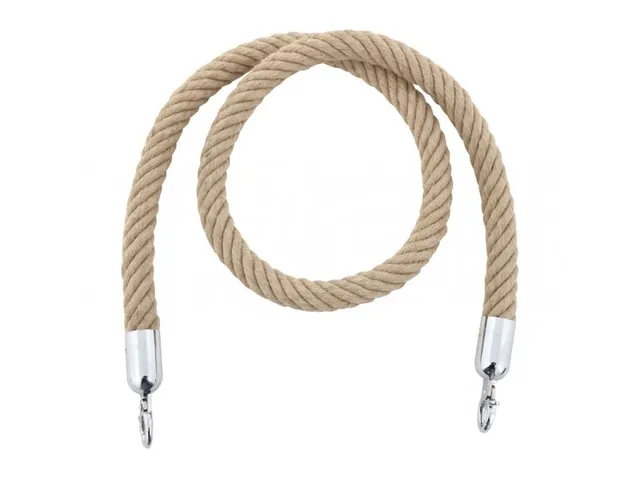 Koord Van Henneptouw Naturel Verchroomd 1.5 Meter