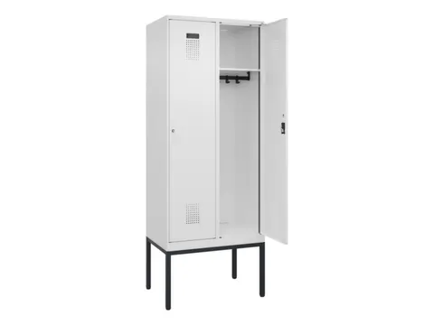 locker,HxBxD 2120x800x500mm,2vak,vak B 400mm,cil.-slot,voetonderstel