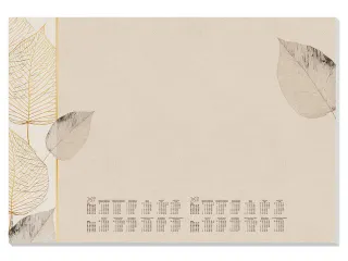 Designonderlegger Sigel Natural Leaves 27/28 59,5x41cm 30 vel 80 grams - 2