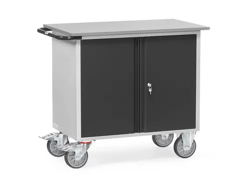 Werkplaatswagens Van Staalplaat 2456 Ral7035 Front Ral7016