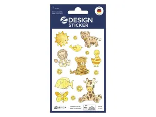 Papieretiket Z-design Speelgoeddieren, pakje à 1 vel - 1