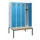 locker met bank,HxBxD 1950x1200x815mm,4vak,vak B 300mm,cilinderslot