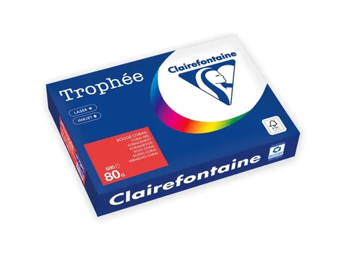 Trophée Intens gekleurd papier A4 80 gram 500vel Koraalrood