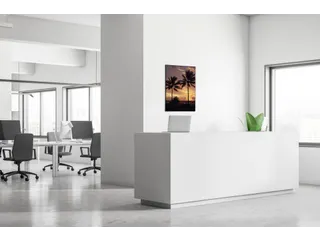 Wanddecoratie Textiel Set A1 Palmbomen Zonsondergang - 4