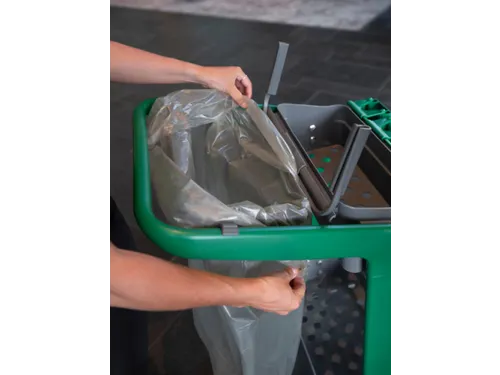 Vikan Hygiene vuilniszakhouder voor HyGo Mobile Cleaning Station grijs