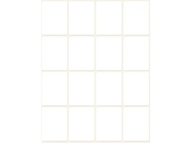 Etiquettes tous usages, blanches 38x29mm boîte 384 pcs