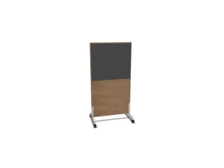 scheidingswand,HxB 1545x800mm,NT-cherry,BN8010-antraciet - 1