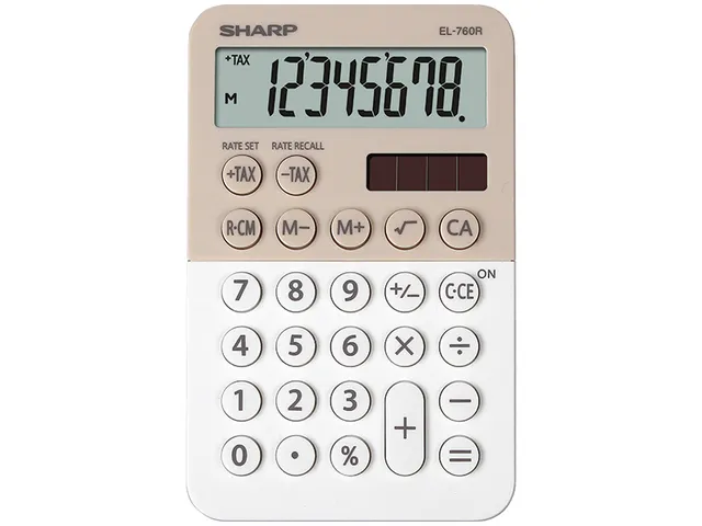 Calculator Sharp-EL760RBLA wit desktop