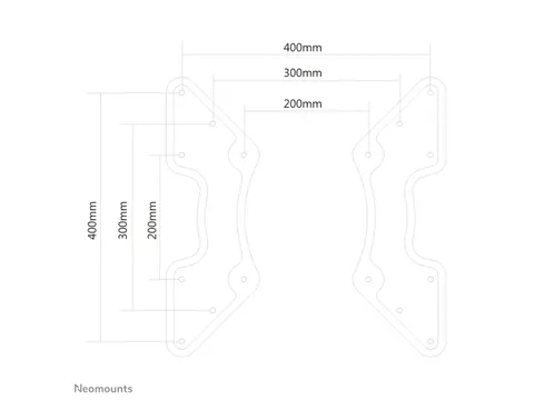 Neomounts FPMA-VESA440 VESA-adapter - 27-60 inch - max 35 kg - VESA 20