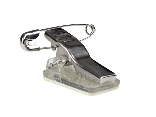 Clip met speld Europel zelfklevend voor badges