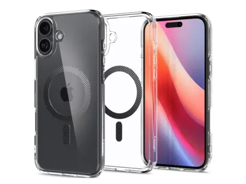 Coque Spigen Ultra Hybrid MagSafe pour iPhone 16 Carbon Fiber