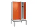 locker voor scheiding van kleding,HxBxD 2120x1200x815mm,4vak