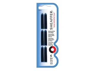 Inktpatronen SHEAFFER blauw 6 stuks op blister - 1