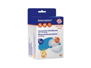 Detectaplast 9301 hydrogelpleister waterafstotend blauw 43x68mm 10 st. - 2