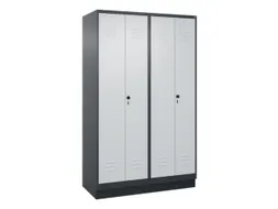 locker voor scheiding van kleding,HxBxD 1950x1200x500mm,4vak