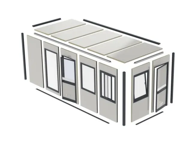 poteau d'angle,p. cabine modulaire,HxlxP 2540x95x95mm