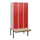 locker met bank,HxBxD 1950x900x815mm,3vak,vak B 300mm,draaigrendel