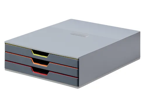 Ladenbox Durable Varicolor 3 laden grijs