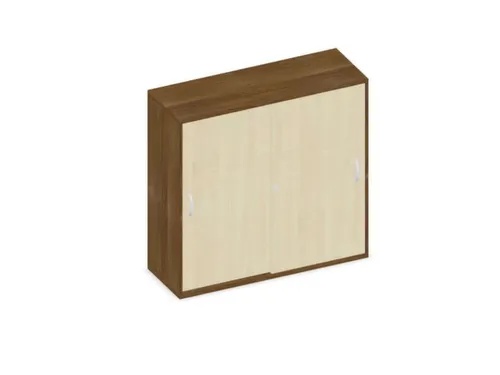 Schuifdeurkast 1150x1200x430mm Romp Noten Decor Front Esdoorn