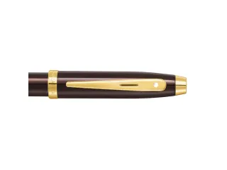 Balpen Sheaffer 100 E9370 Coffee brown PVD gold - 6