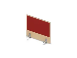 opzetpaneel bureau aanbouw zijkant NE-esdoorn BN4011-rood 600mm