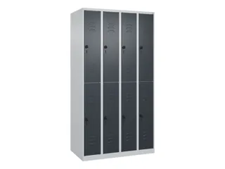 dubbeldekse locker,HxBxD 1850x1000x500mm,4x2vak.,vak B 250mm - 1