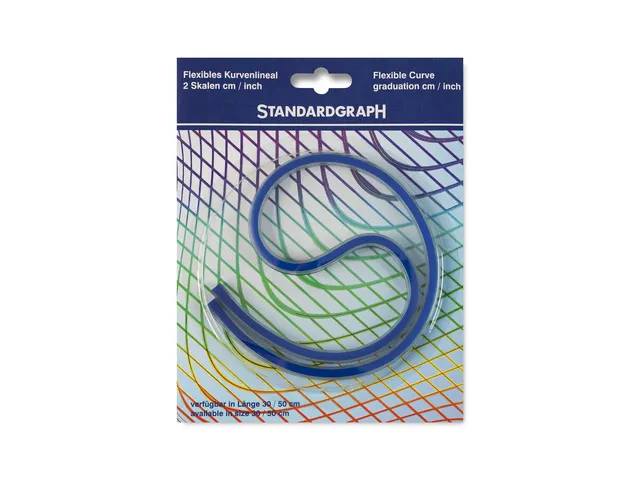 Liniaal Standardgraph buigbaar kunststof met loodkern blister