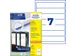 Rugetiket Avery Zweckform smal 38x192mm zelfklevend Wit L4760-100