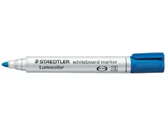 Viltstift Staedtler 351 whiteboard rond blauw 1-2mm
