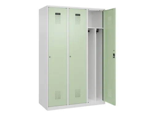 locker voor scheiding van kleding,HxBxD 1850x1200x500mm,3vak