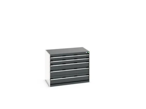 ladekast 800x1050x650mm 5laden zware lasten RAL7035 front RAL7016