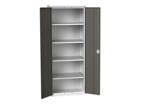 universele kast,HxBxD 2000x800x550mm,4xStalen bodem,draaigrendelslot