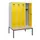 locker met bank,HxBxD 1950x1200x815mm,4vak,vak B 300mm,cilinderslot